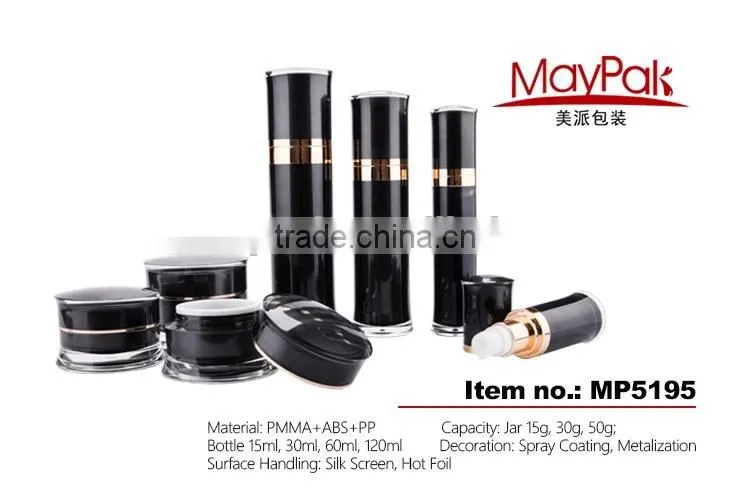 Empty 30ml skin care acrylic lotion pump bottle