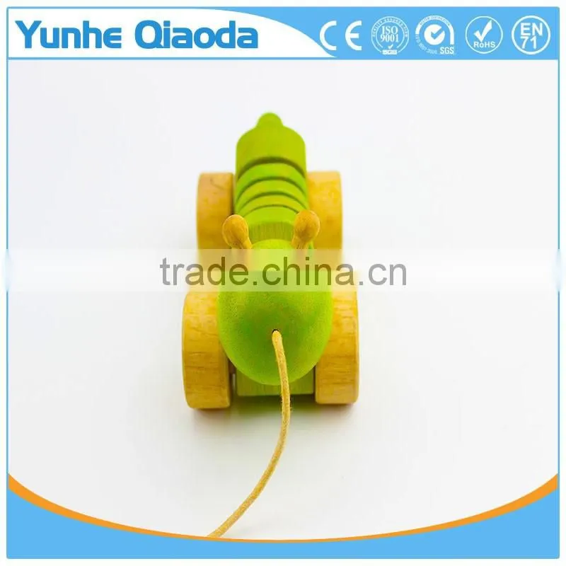 Pull Along insect Wooden Toy wiggles as you pull they make a clicking sound and make a fun baby