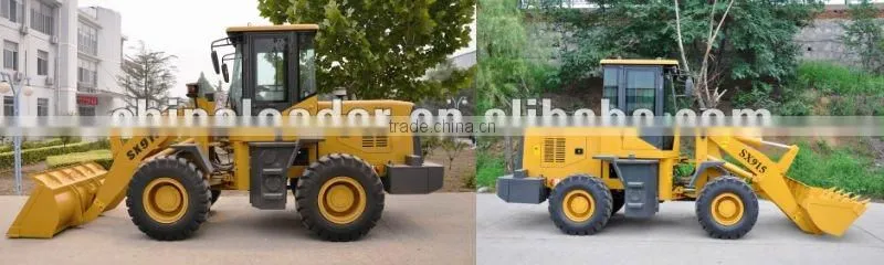 China SenXin front/mini wheel loader(1.0,1.2,1.5,1.8,2.0,3.5,5.0Ton approved with CE)