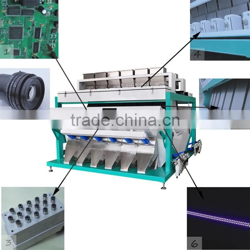 Anhui manufacturer LED ccd corn color sorter machine
