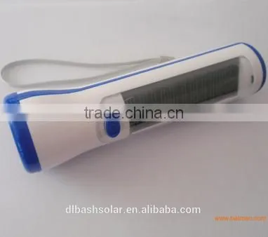 China factory price super bright 5 leds solar flashlight with FM radio