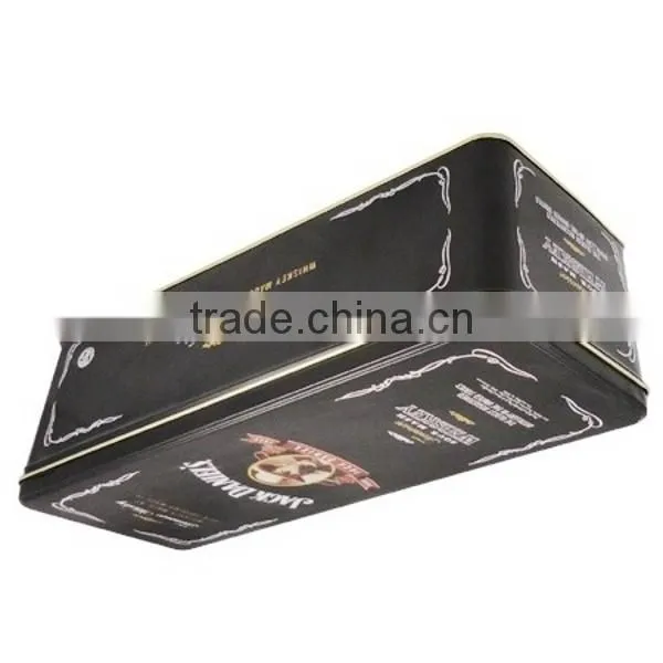 rectanguar metal tins with lids