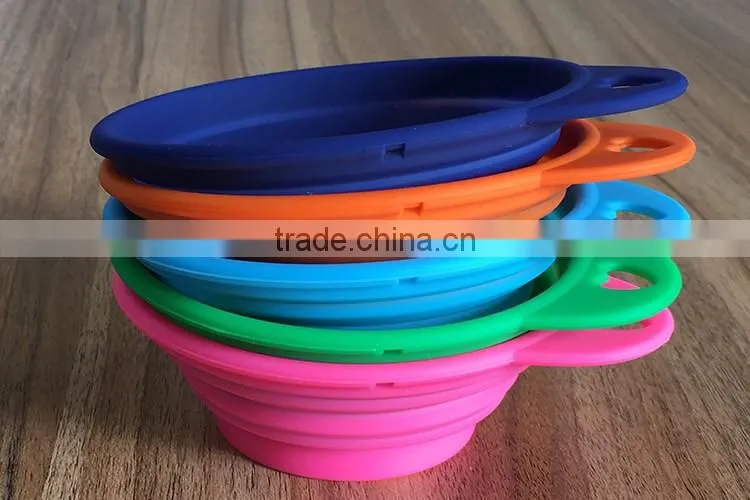 wholesale factory Pet's gift Pure silicone dog bowl with custom logo