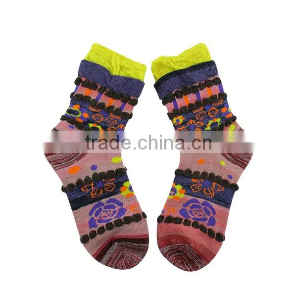 Wholesale custom vintage loose top women type socks