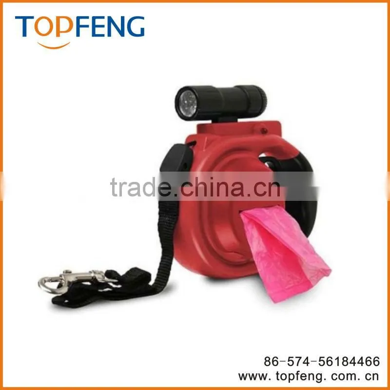 Retractable Pet Leash Flashlight/muotipurpose tractor/led light leash