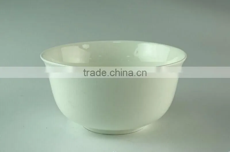 wholesale 4.5inch white porcelain soup bowl for hotel restaurant ceramic bowl round porcelain ceramic rice bowl
