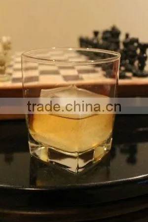 Tovolo King Giant Square Ice Cube Tray Mould Maker Red Silicone Freeze Drink