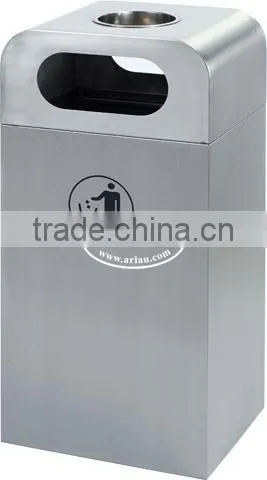Arlau New Advertising Garbage Bin,Public Wheelie Bin,Square Rubbish Bin