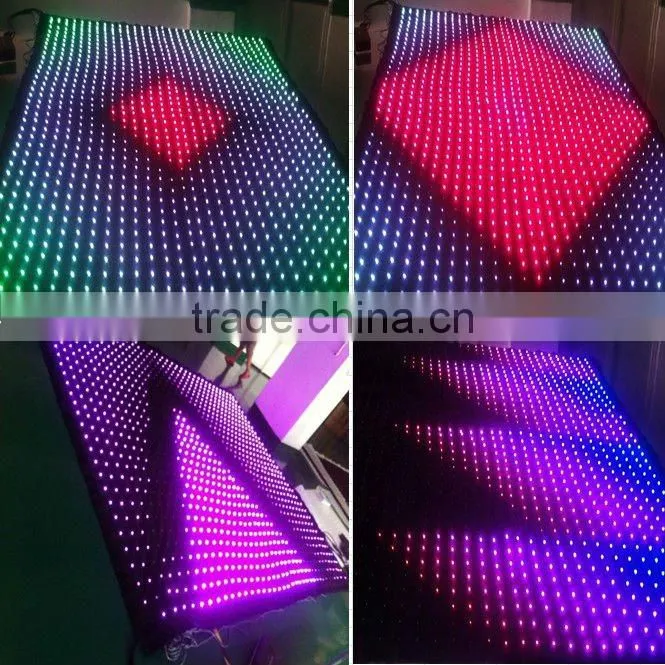 hot selling wedding fabric foldable led stage backdrop