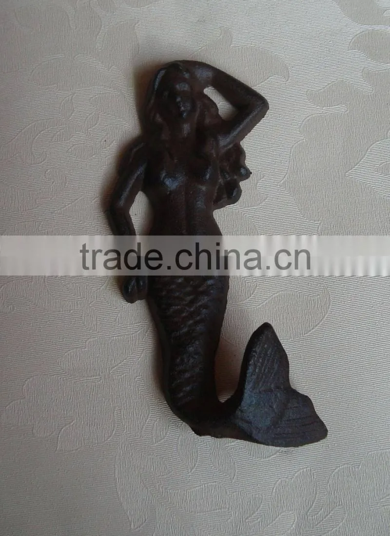 Cast iron decorative coat hook