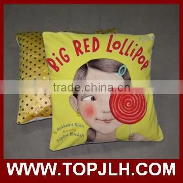 2017 hot wholesale sublimation logo printed pillow covers