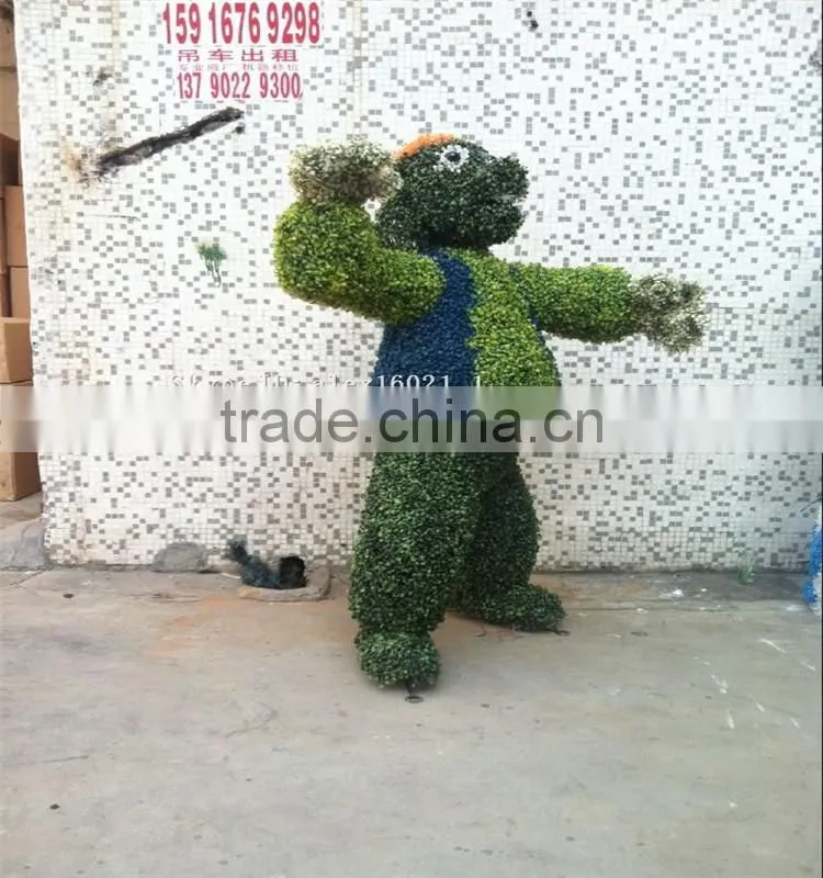 SJ20171774 hot sale manufacturer robot artificial grass animal topiary