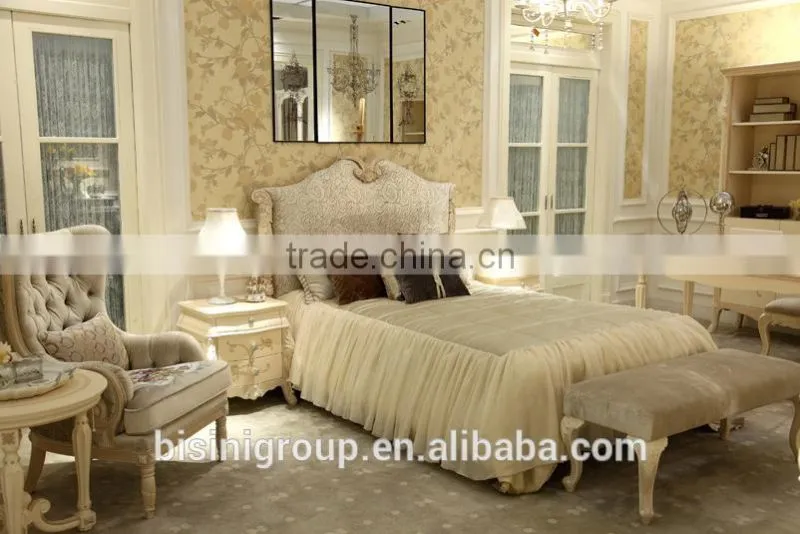 Handmade wooden frame carved antique french tufted royal child armchair - BF07-70354A