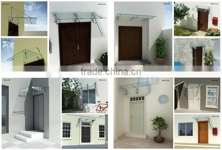JINXIN excelent quality with competitive price stainless steel glass canopy