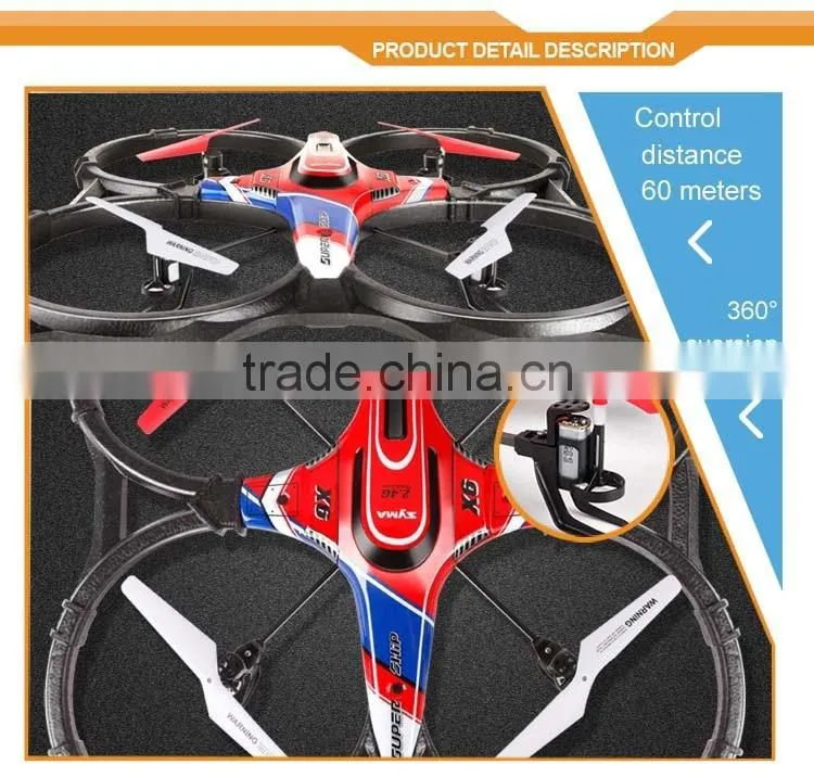 2015 HOT SALE Syma x6 rc drone outdoor quadcopter rc helicopter, RUH180416