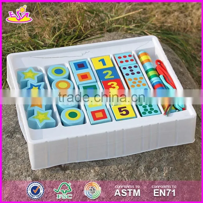 2017 Funny educational toys wooden toddler games W11E065-S