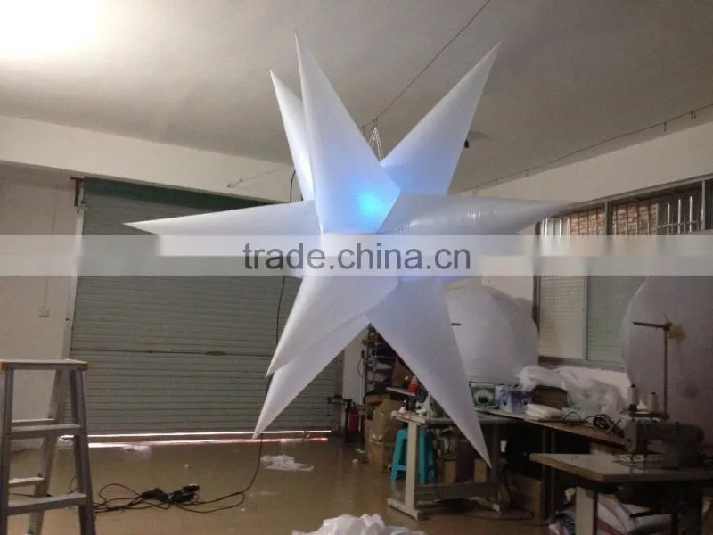 led star inflatable lighted Christmas decoration inflatable beauty star