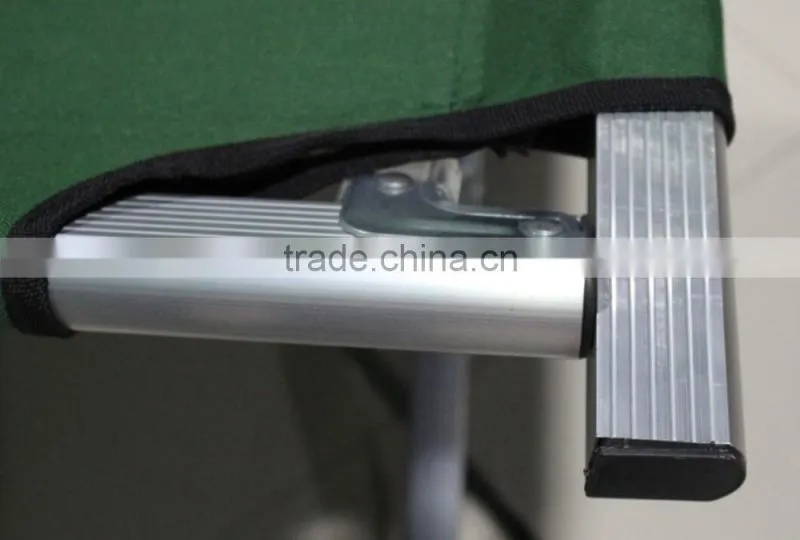 Fabric folding bed for camping
