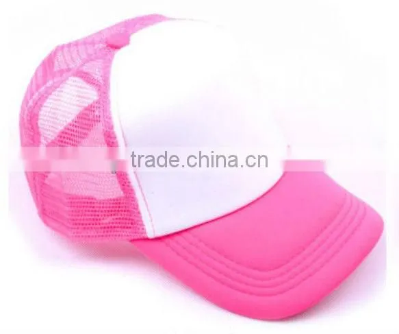 2013 summer best selling mesh foam promotional trucker cap and hat plain trucker cap and hat