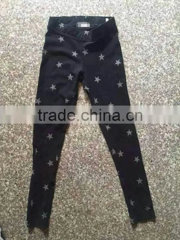 Girl's good quality high elasticity colorful jeans apparel stock lots