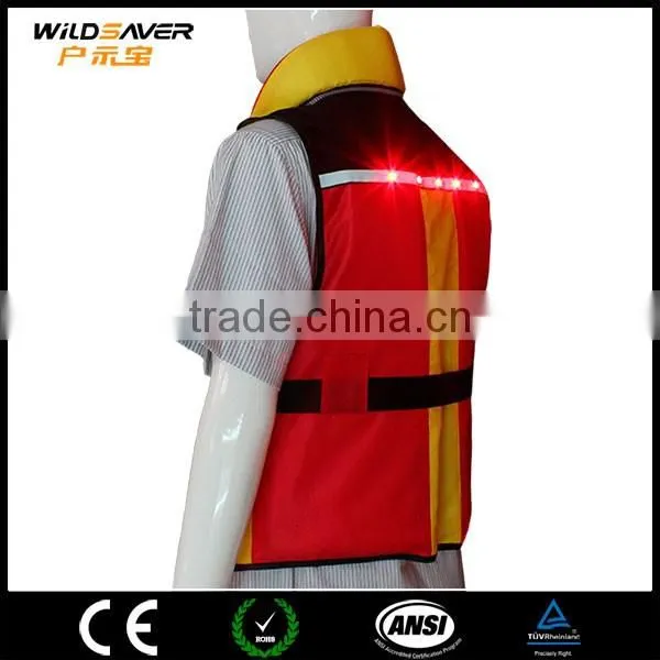 Custom Waterproof Safety light flash LED swimming life jacket Personal flotation device