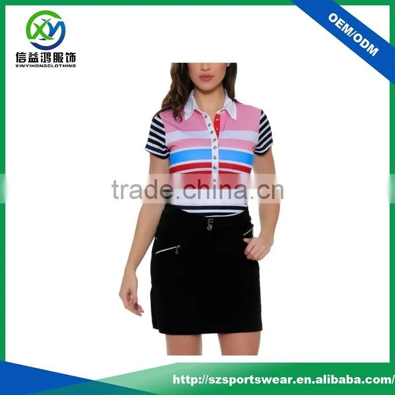 New Design Metal Zip Pockets Mid-rise Waist Women Golf Skirt With Pleated Buttom