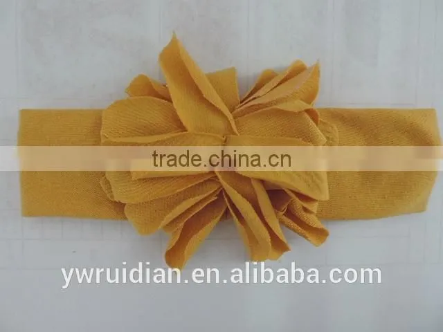 USA flower hairband cotton elastic headband kids cotton hairwear wholesale