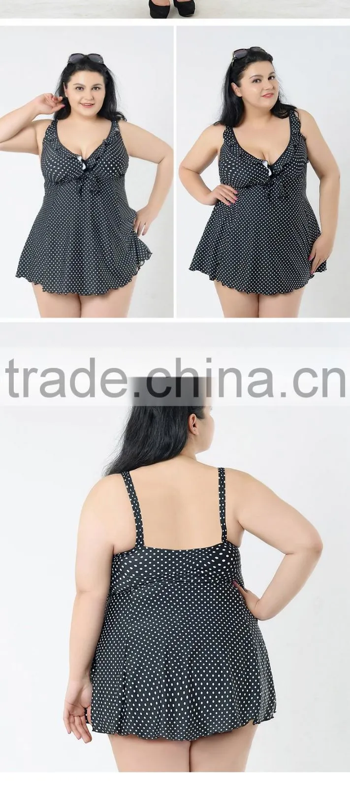 Swimwear large size swimwear swimsuit split bikini swimsuit