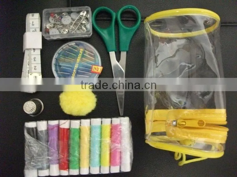 D&D PVC Zipper Pouch Sewing Kit With Sewing Accessories
