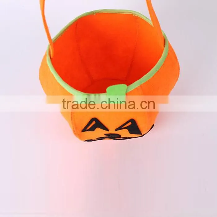 Cheap Wholesale Kids Candy Halloween Pumpkin Buckets For Party Decoration