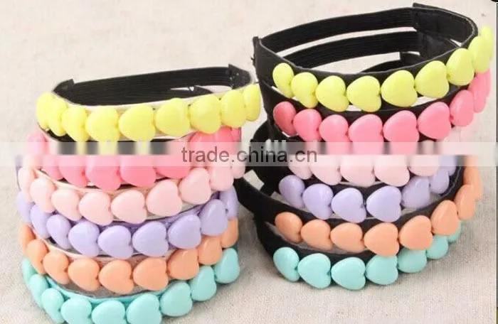 6 Colors Heart Design Not-slip lace Elastic Shoe Straps Decorative shoe strap