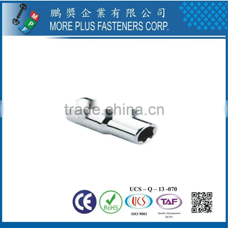 Made In Taiwan 1/4" SQ DRIVE SOCKETS FOR SAE SHEET METAL SCREWS WITHOUT MAGNETIC