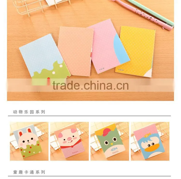 Cartoon notebook recycled sewing journal exercise notebook for students