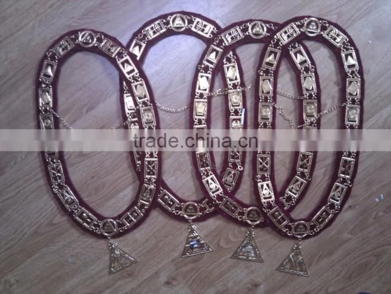 masonic regalia shrine chain collar two symbols