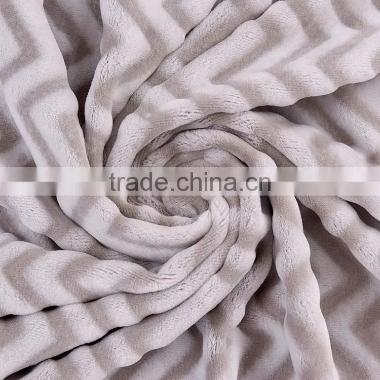 Gradient pattern super soft flannel fleece blanket