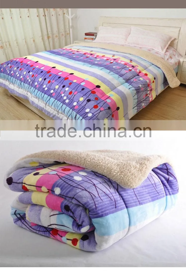 Best Price Warm Printed Throw Quilt