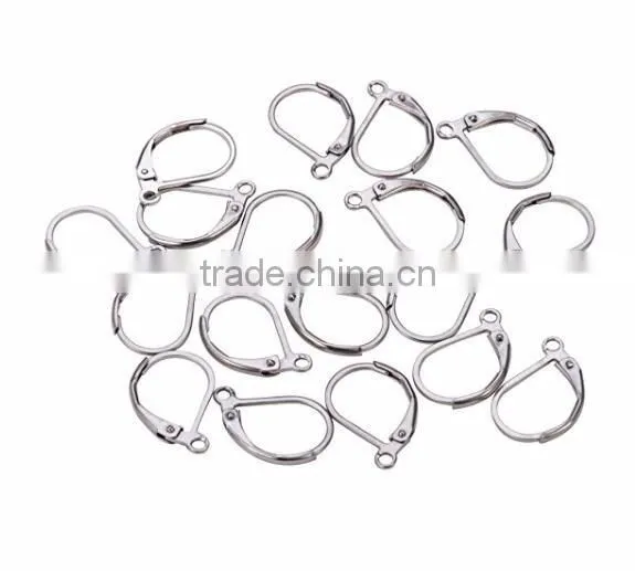 Stainless Steel Lever Back Ear Wire Hoop Earrings France Earring Hoop DIY Jewelry Hook Findings Accessory