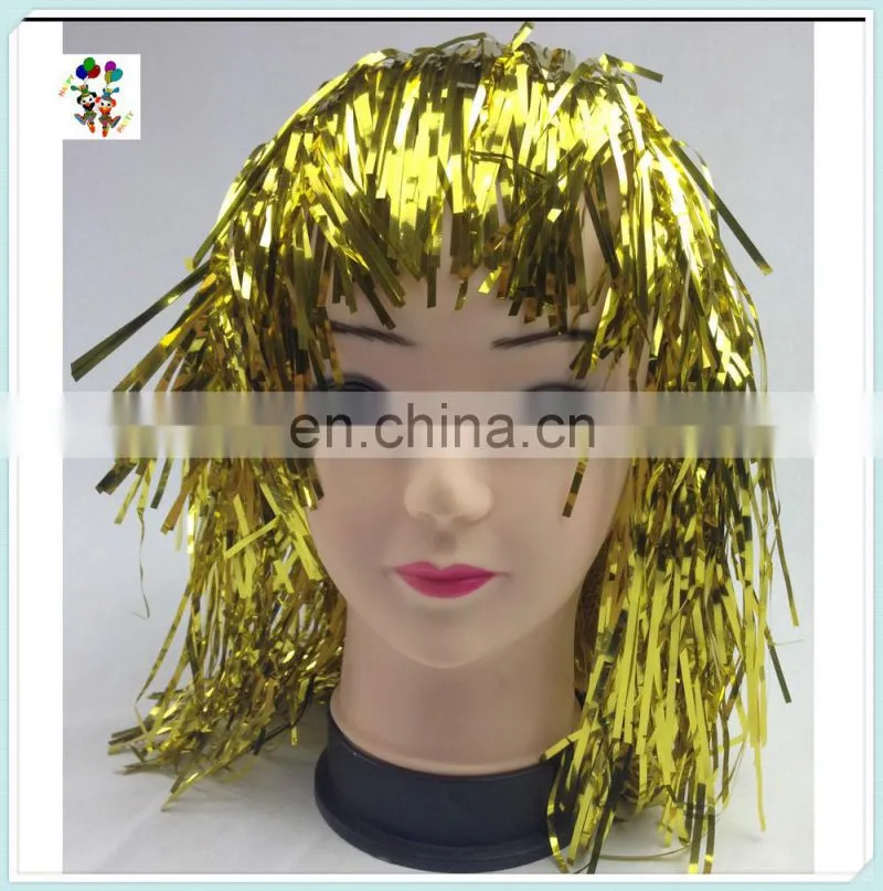 Cheap Colors Carnival Party Unisex Short Tinsel Wigs HPC-0023