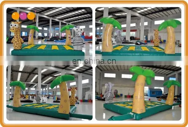 2015 AOQI latest design safari mole attack outdoor inflatable interactive sports game for children for sale