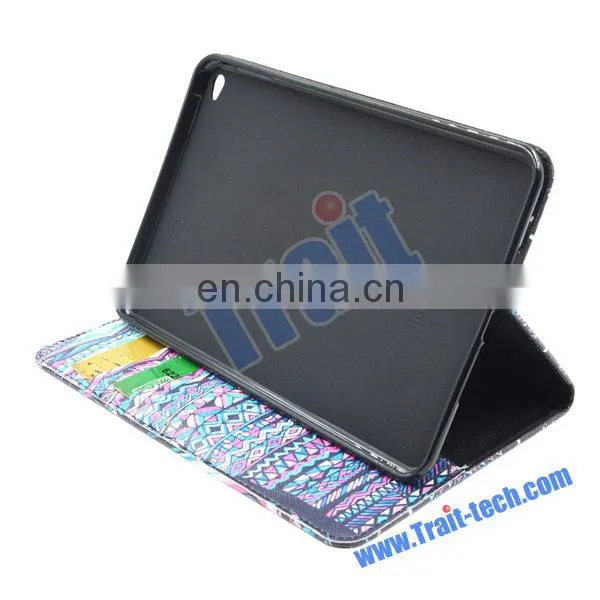 Cheap leather case/ Wallet style leather case for iPad Mini4/ Fashion leather case supplier & exporter