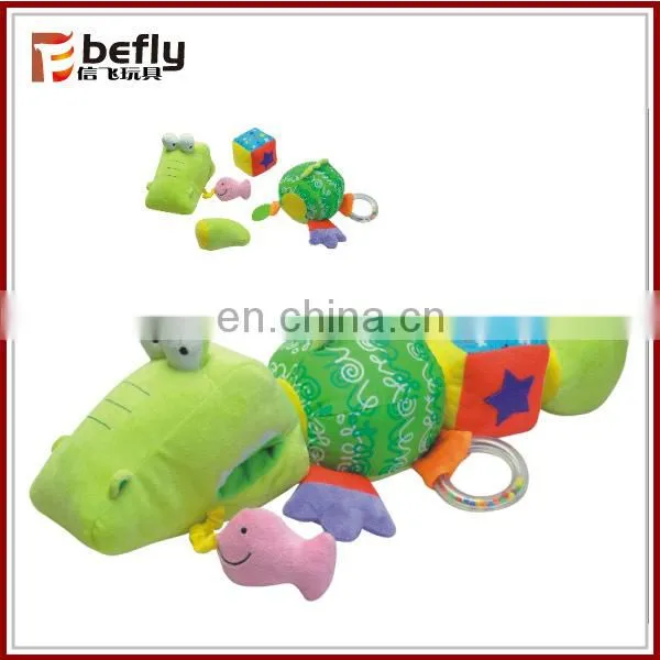 Multicolor flower baby rattle toys plush