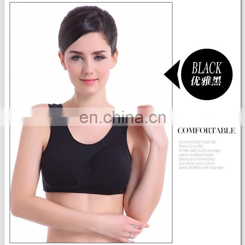 2016 Wholesale 100% cotton fitness gym wear sports bra#WX0029