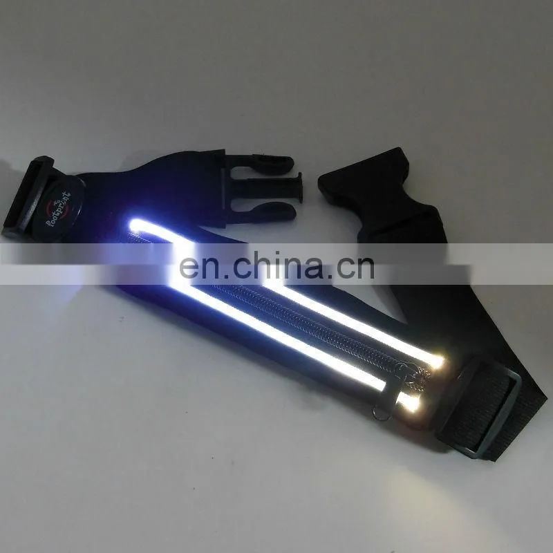 LED waistband for mobile LED belt for key Glow waistband for sport
