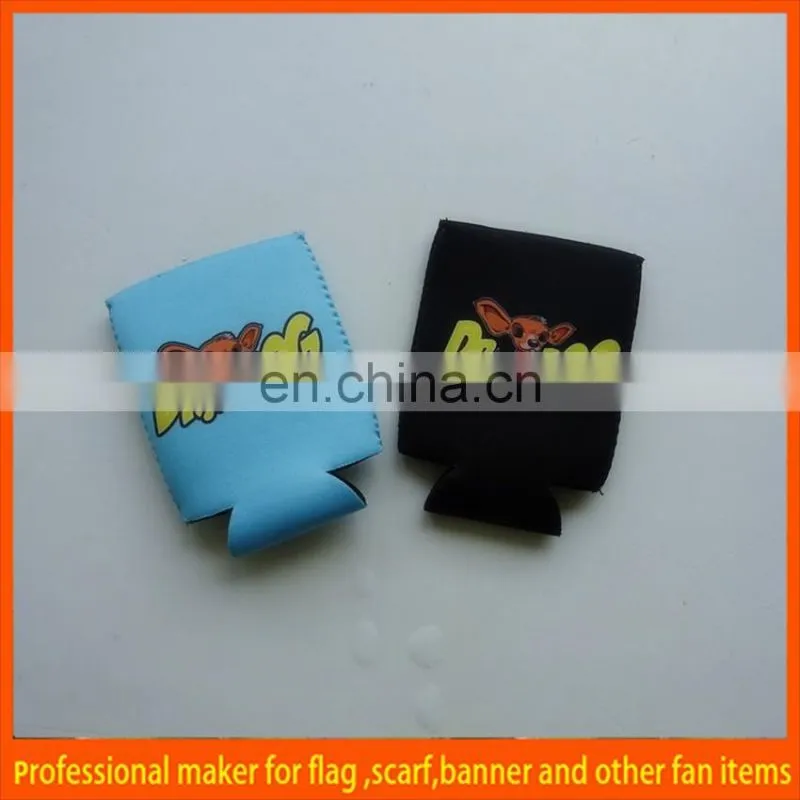 collapsible Neoprene beer bottle stubby holder