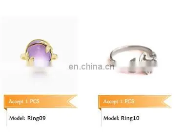 Fashion Jewelry Statement Silver Animal Turtle Adjustable Rings With A Leaf