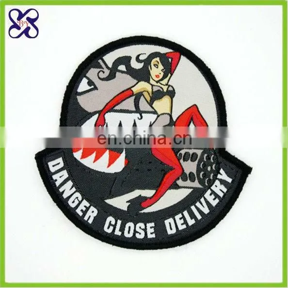 2015 sports hook and loop fastener woven patches