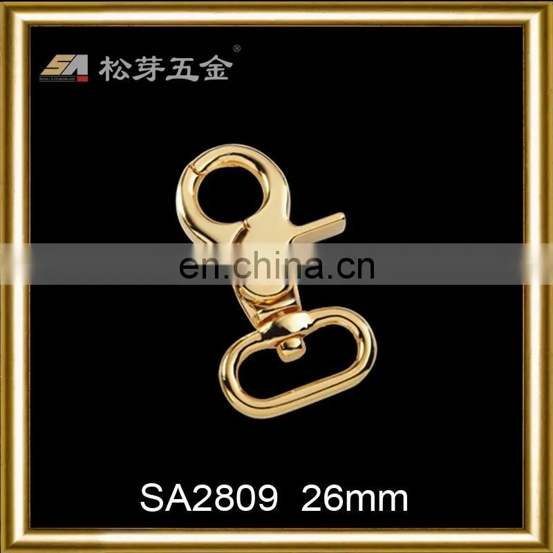 Different Design And Colors Metal Zinc Alloy Hook Buckles Series, Gold Plated Snap Hook