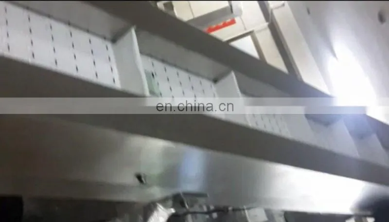 Food Industry Slat Conveyor with Vibratory Feeder, Slat Belt Conveyor for Desiccant Sachets, Modular Acclivitous Belt Conveyor