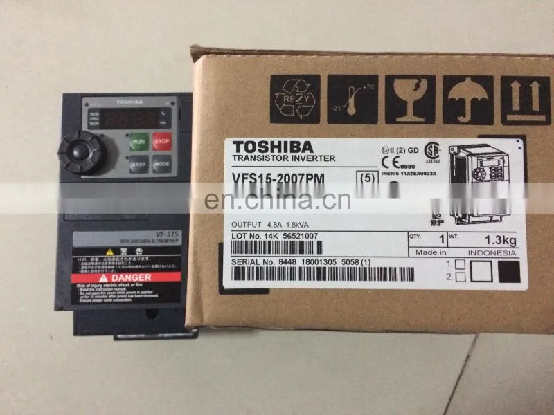 Toshiba Transistor Inverter 200V 240V Ac Driver vfs15-2007pm