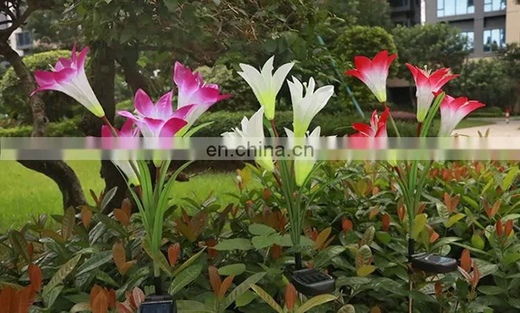 solar flower light in Holiday Lighting outdoor solar flower garden stake lights